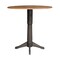 International Concepts Round Round 42 in. Top Dual Drop Leaf Bar Height Pedestal Dining Table in Hickory/Washed Coal, Wood K45-42DPT-27B-6B-2 - alternate 3